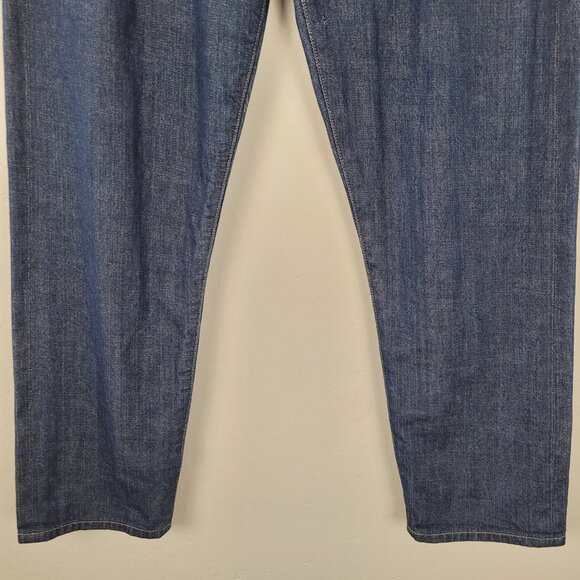 Citizens Of Humanity Jeans Straight Leg Crop Low Rise Dark Wash Blue Size 28 - Picture 3 of 14
